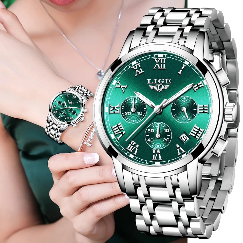 Luxury Watch For Girls - LIGE 2024 New Fashion Women Watches