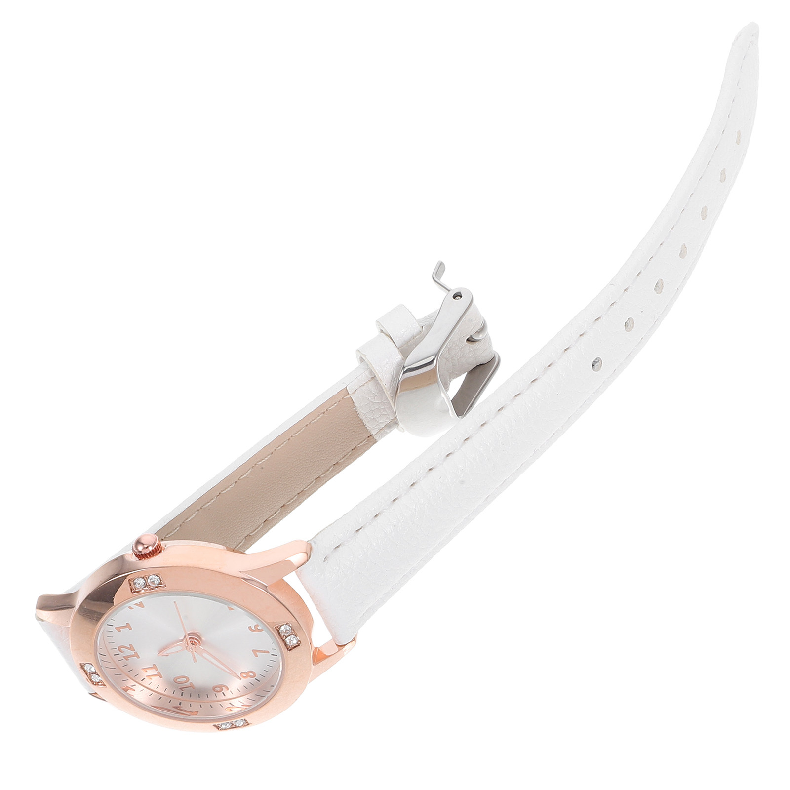 Luxury Watch White - Fashionable Quartz Watch Women Simple Elegant
