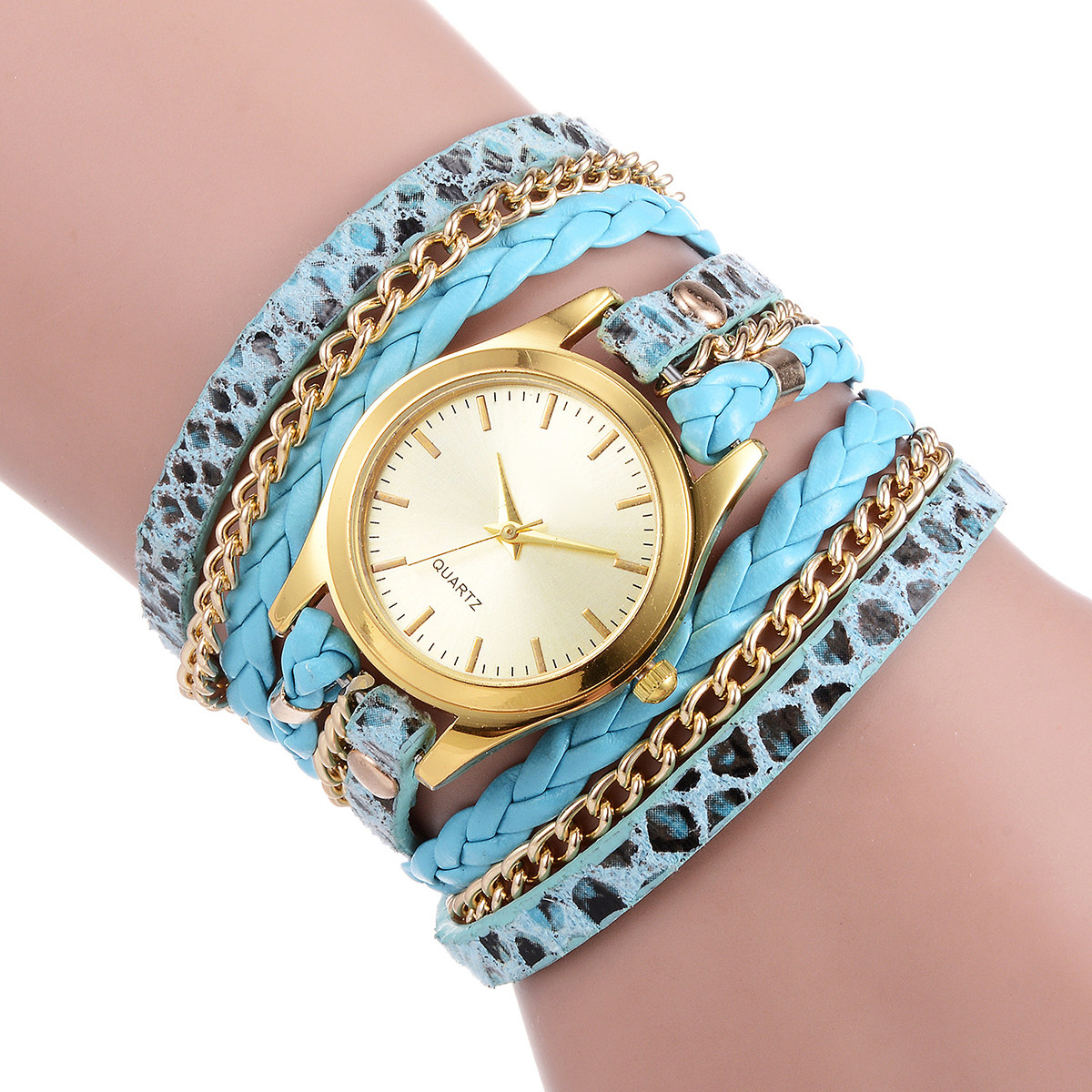 Luxury Watch White - Women Quartz Leopard Watch Tone Stainless