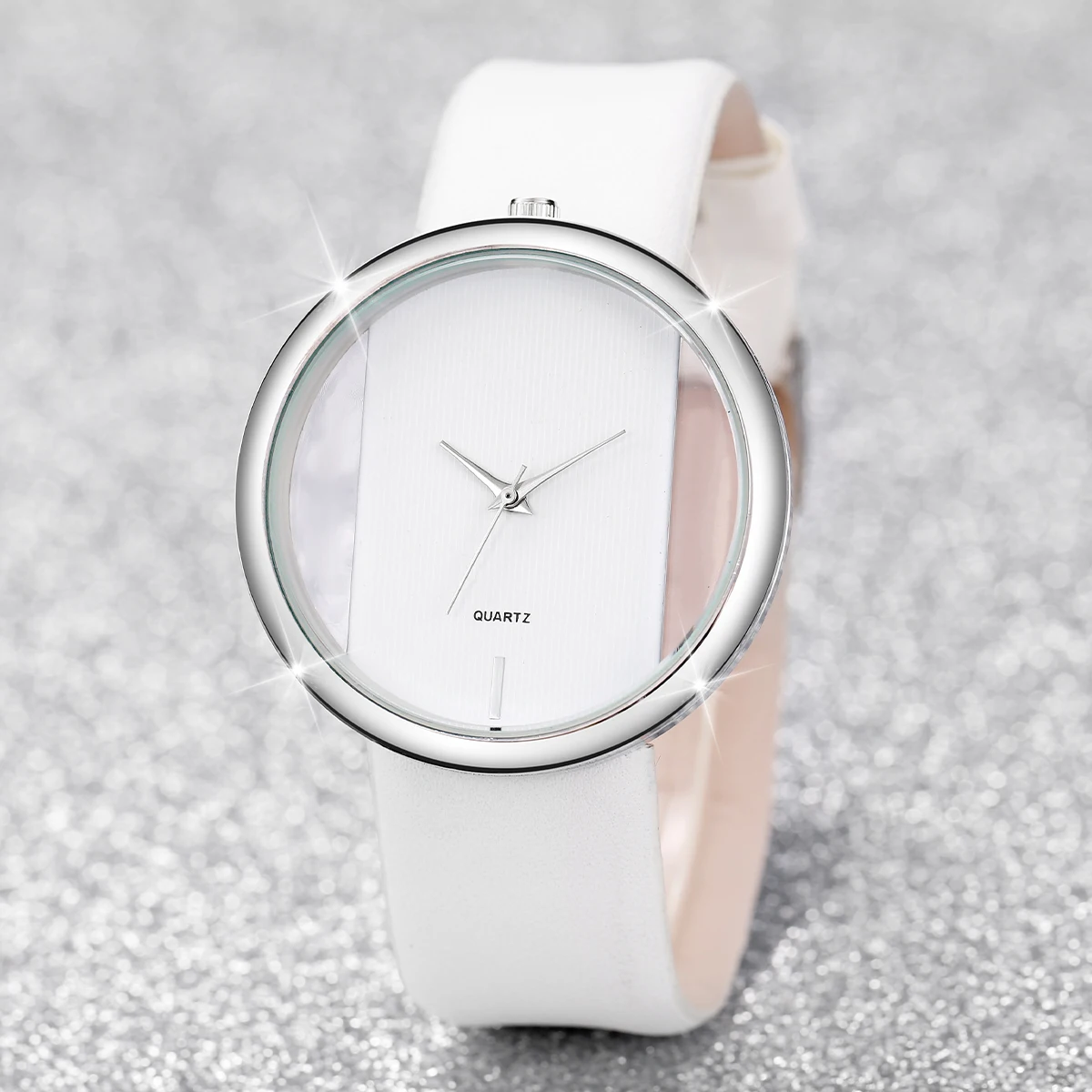 2pcs Fashion White Simple Watc - Luxury Watch White recension och pris