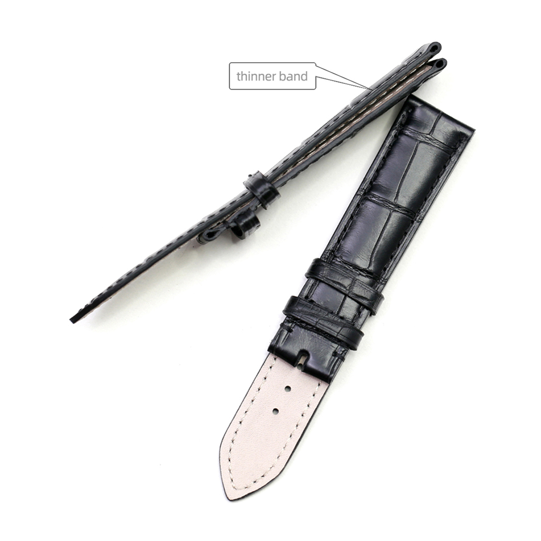 PESNO Crocodile Leather Black  - Luxury Watch Jaeger Lecoultre recension och pris