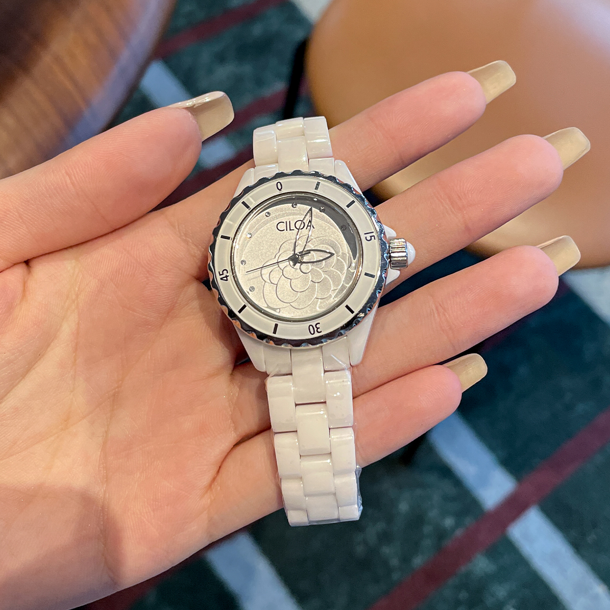 Camellia watch 2025 new women' - Luxury Watch White recension och pris