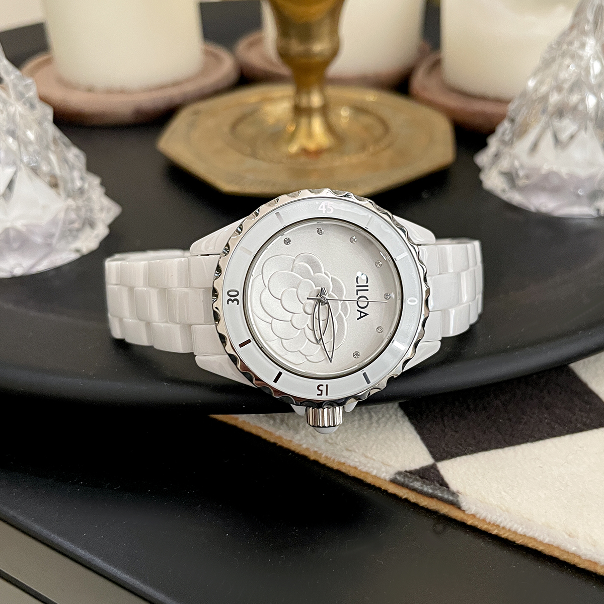 Camellia watch 2025 new women' - Luxury Watch White recension och pris
