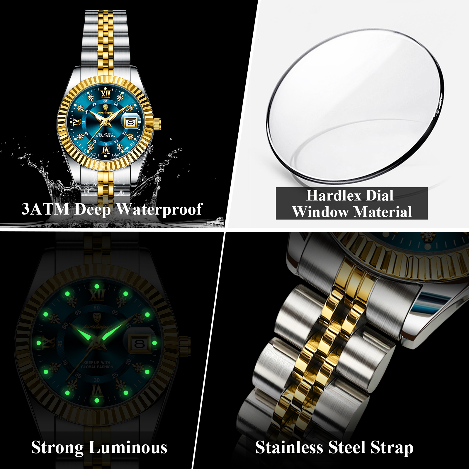 POEDAGAR Top Luxury Watch For  - Luxury Watch For Girls recension och pris