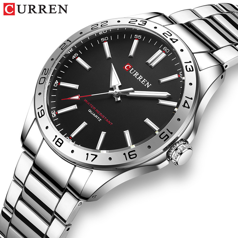 CURREN 8452  Silver white gift - Luxury Watch White recension och pris