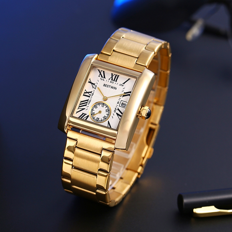 Luxury Men's Watch Men's Gold  - Luxury Watch White recension och pris