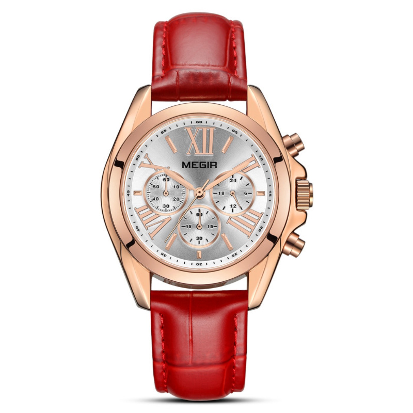 MEGIR New Luxury Leather Watch - Luxury Watch White recension och pris