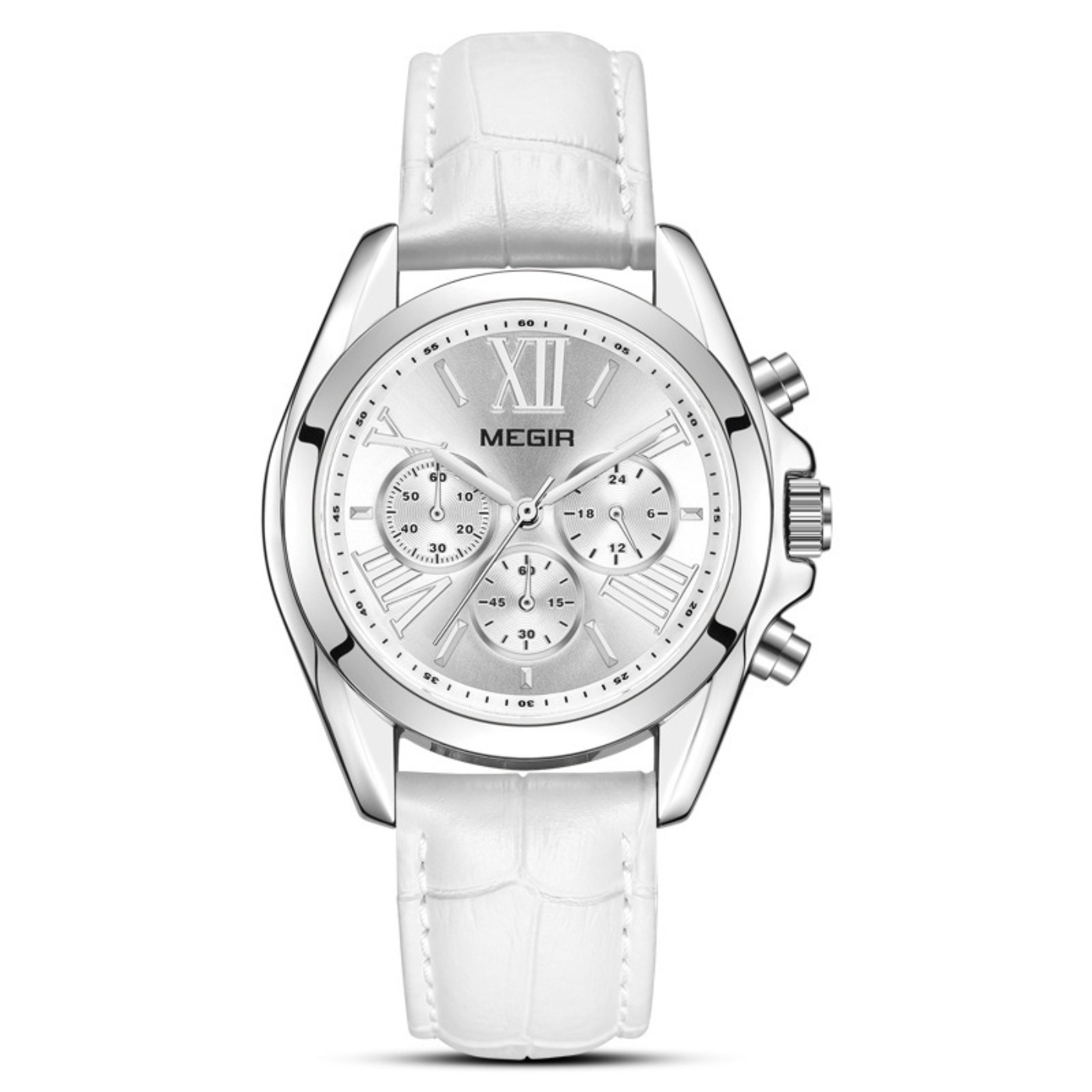 MEGIR New Luxury Leather Watch - Luxury Watch White recension och pris