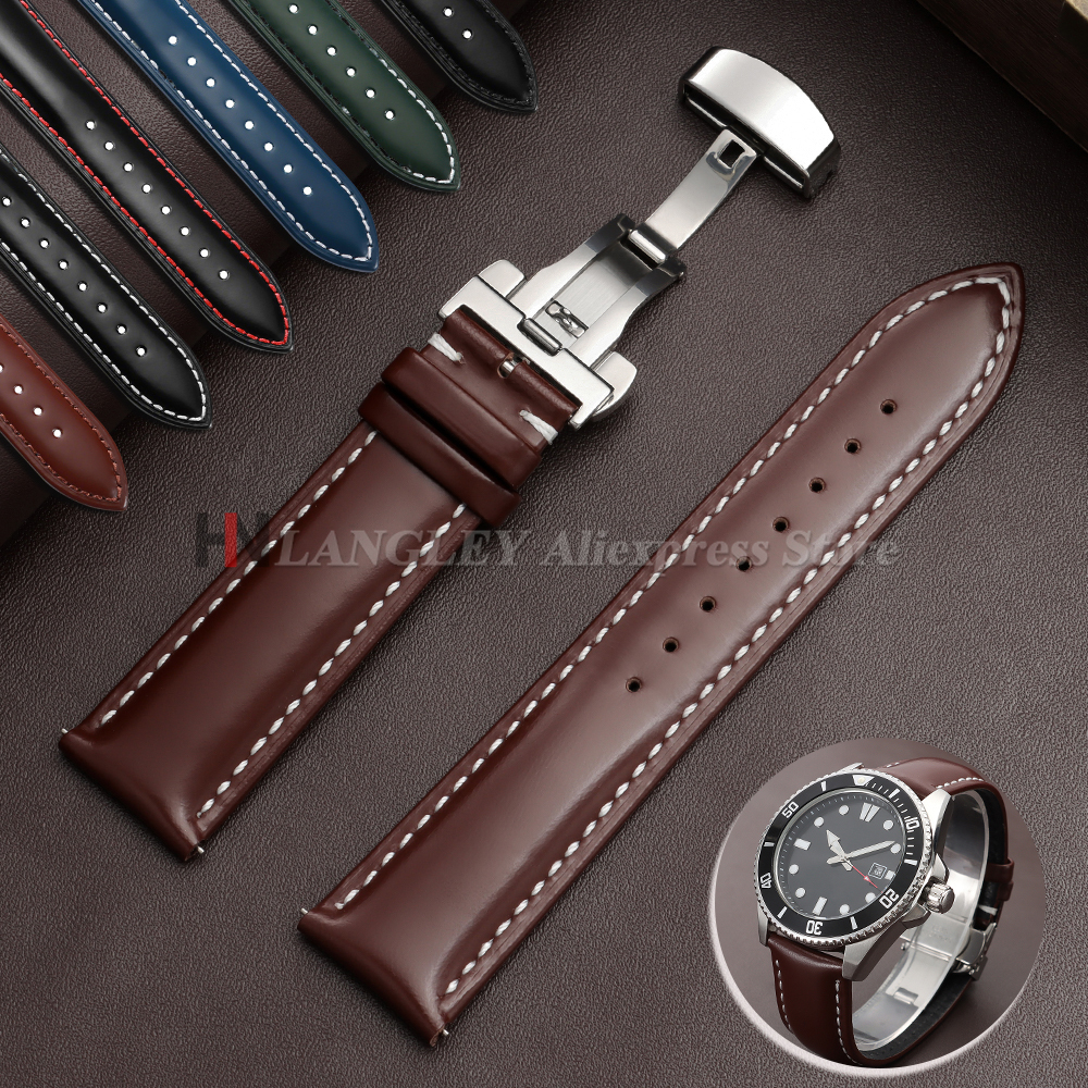 20mm 22mm Oiled Genuine Leathe - Luxury Watch Jaeger Lecoultre recension och pris