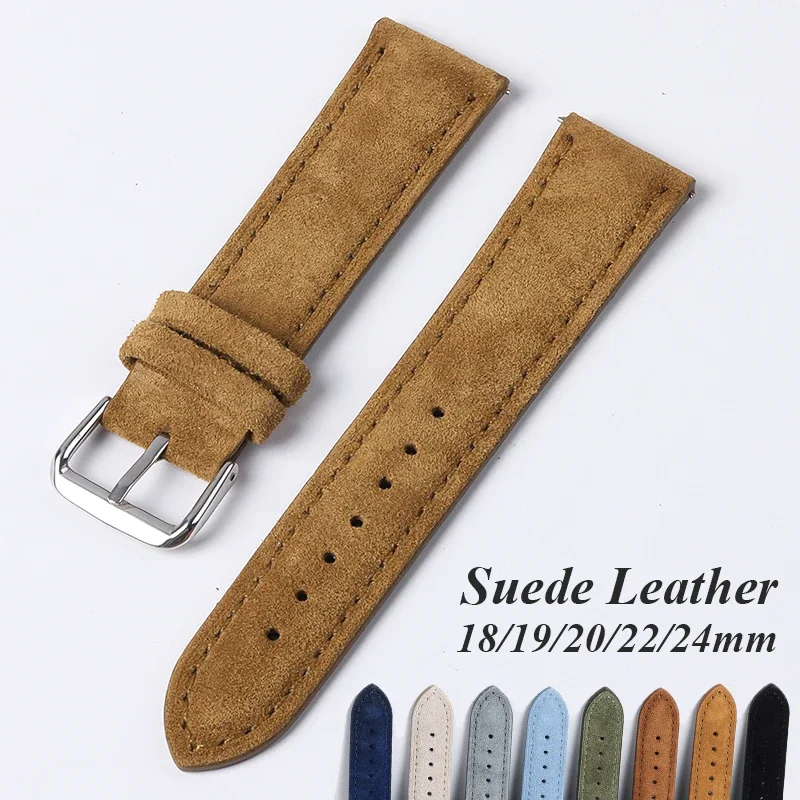 Suede Genuine Leather Watchban - Luxury Watch Jaeger Lecoultre recension och pris